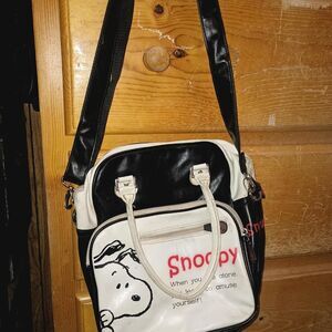 Peanuts Women's Black and White Bag